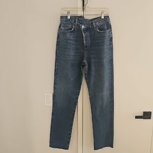 Agolde Dark Blue Straight Jeans   Size 27